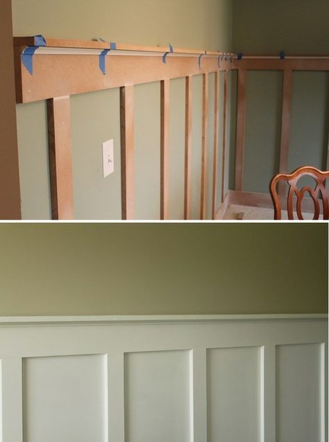 Diy Casa, Hus Inspiration, Chair Rail, Board And Batten, Wainscoting, The Plan, Diy Home Improvement, Restoration Hardware, 인테리어 디자인