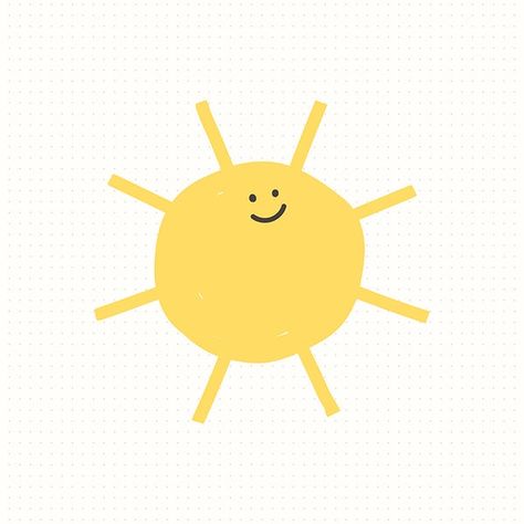 Cute Weather Icons, Sticker Png Cute, Weather Doodles, Sun Doodle, Weather Illustration, Sun Cartoon, Weather Stickers, Clouds Png, Weather Words