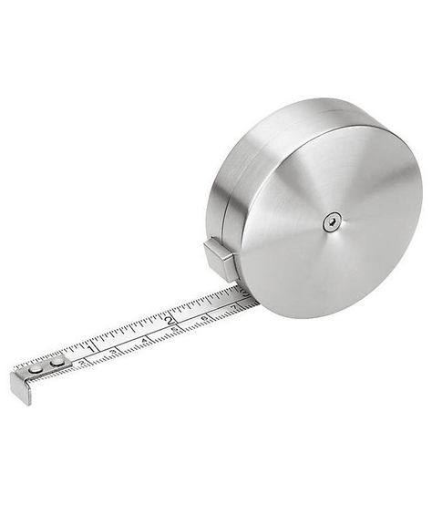 24 Luxury Gifts for Men | Who said tools have to be ugly? This well-designed tape measure expands to ten feet (showing both inches and centimeters) and is encased in a handsome stainless steel. Modern Desk Accessories, Luxury Gifts For Men, Holiday Entertaining, Best Gifts For Men, Modern Desk, Measuring Tape, Brushed Stainless Steel, Luxury Gifts, Personalized Accessories