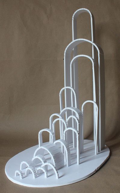 Staircase Sculpture, Foam Board Projects, Pre College, Foam Sculpture, Conceptual Model Architecture, Concept Models Architecture, Paper Architecture, Pavilion Architecture, Geometric Sculpture