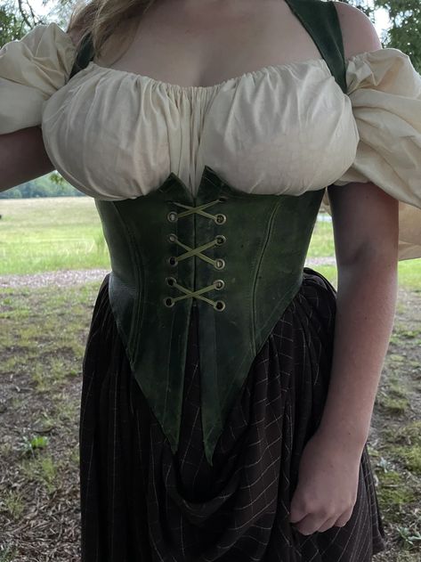 Elvish Leather Corset Under the Bust Laces in Front and | Etsy Elf Corset, Medieval Corset Dress, Witch Pirate, Fairy Corset, Medieval Corset, Fair Maiden, Under Bust Corset, Elf Fairy, Ren Fair