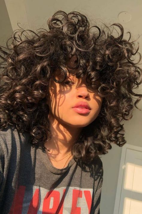 Wolf Cut Curly Hair, Cut Curly Hair, Natural Curly Hair Cuts, Wolf Cut, Haircuts For Curly Hair, Curly Hair Inspiration, Curly Girl Hairstyles, Hair Color And Cut, Curly Hair Cuts