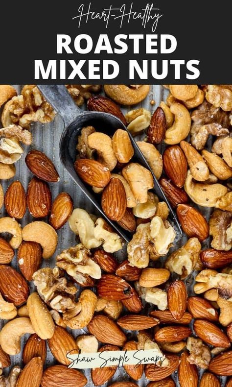 Healthy Nut Recipes Snacks, Roasted Nuts Recipe Simple, Mixed Nuts And Dried Fruit Recipes, Salted Nuts Roasted, Roasted Nuts Recipe Healthy, Mix Nuts Recipes, How To Salt Unsalted Nuts How To Make, Salted Nuts Recipe, Mixed Nuts Recipes Snacks