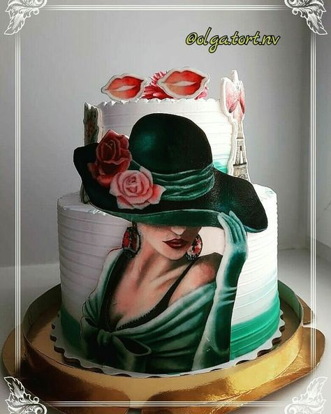 Hairdresser Cake, Cow Birthday Cake, Sewing Cake, Elegant Cake Design, Professional Cake Decorating, Happy Anniversary Cakes, Cake Cafe, 60th Birthday Cakes, Beautiful Cake Designs