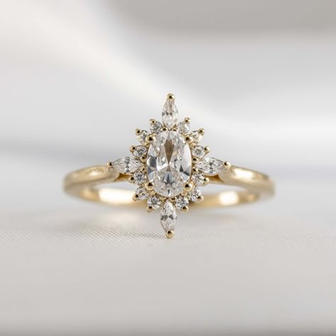 Discover our stunning Revel halo diamond engagement ring. We’ve designed this ring for anyone seeking a glamorous, modern update on a halo style. Shop now. Halo Moissanite Engagement Ring, Diamond Alternative Engagement Ring, Gold Diamond Hoop Earrings, Future Engagement Rings, Moissanite Engagement Ring Oval, Oval Moissanite, Engagement Ring Guide, Halo Style, Dream Engagement Rings