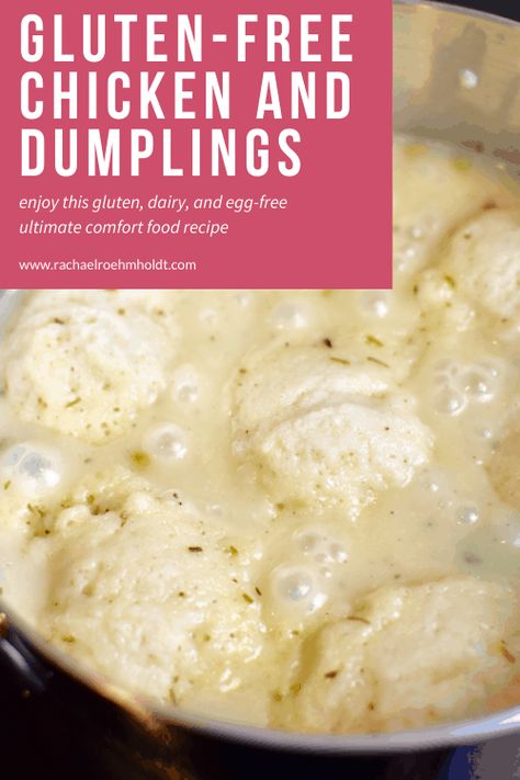 Aip Chicken And Dumplings, Gluten Free Chicken And Dumplings Easy, Gluten Free Chicken Dumplings Easy Recipes, Gf Dumplings Recipe, Gf Chicken And Dumplings, Gluten Free Dumplings Chicken, Gluten Free Chicken And Dumplings Crockpot, Dairy Free Chicken And Dumplings, Gluten Dairy And Egg Free Recipes