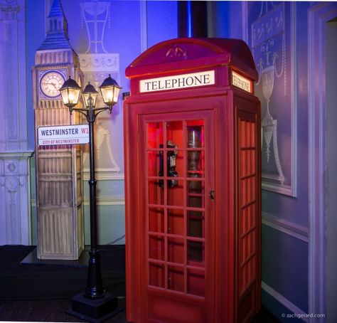 Around The World Prom Theme, London Theme Parties, Bond Party, British Tea Party, British Party, London Blitz, Around The World Theme, London Big Ben, Red Telephone Box