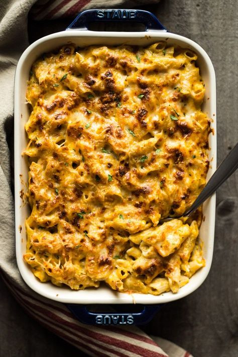 Butternut Squash Baked, Best Butternut Squash Recipe, Baked Butternut Squash, Baked Squash, Baked Mac N Cheese, Butternut Squash Recipes, Baked Mac, Comfort Dishes, Gluten Free Cheese