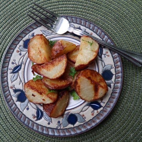 Brabant Potatoes -- a New Orleans Classic Brabant Potatoes, Potato Face, Natural Person, New Orleans Recipes, Chimichurri Sauce, Passover Recipes, Diced Potatoes, Ice Cream Pies, White Potatoes