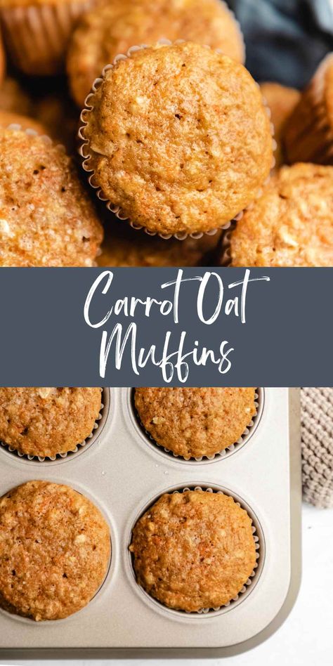 Dense Muffin Recipe, Carrot Oat Muffins Healthy, Oats Carrot Muffins, Carrot Cinnamon Muffins, Carrot Cake Oat Muffins, Cottage Cheese Carrot Cake Muffins, Carrot Oatmeal Muffins Healthy, Buttermilk Carrot Muffins, Ww Carrot Cake Muffins