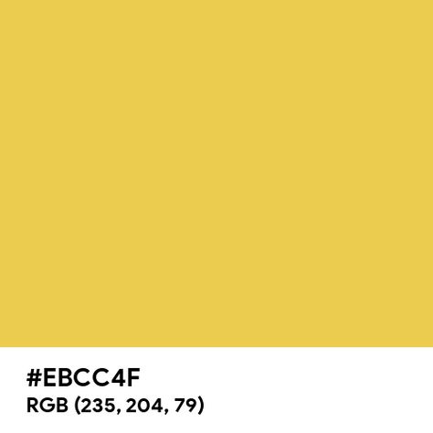 Imitation Gold color hex code is #EBCC4F Gold Hex Code, Gold Color Hex, Gold Hex, Paint For Kitchen Walls, Split Complementary Colors, Rgb Color Wheel, Rainbow Palette, Web Colors, Gold Color Palettes