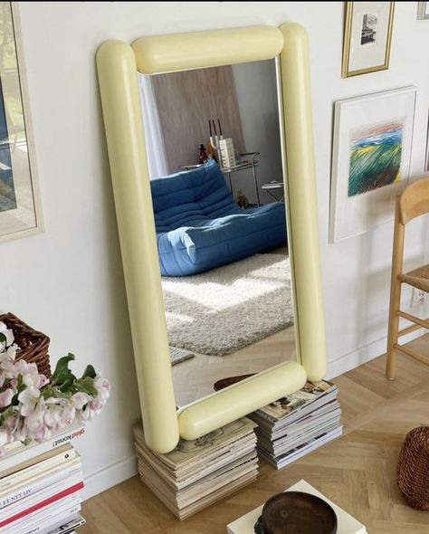 Portal Mirror, 70s Mirror, Pastel Interior Design, Gustaf Westman, Pastel Interior, Scandi Decor, Dream Furniture, Creative Walls, The Portal