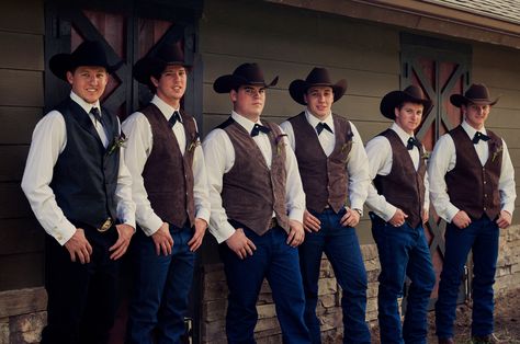 Western groom and groomsmen attire Groomsmen Country Vest, Country Wedding Groomsmen Jeans Boots Groom Attire, Western Groomsmen Attire Vest, Western Groomsmen Attire Brown, Western Groomsmen Attire Suspenders, Western Wedding Groomsmen Jeans, Western Groomsmen Attire, Western Groomsmen, Western Wedding Groomsmen