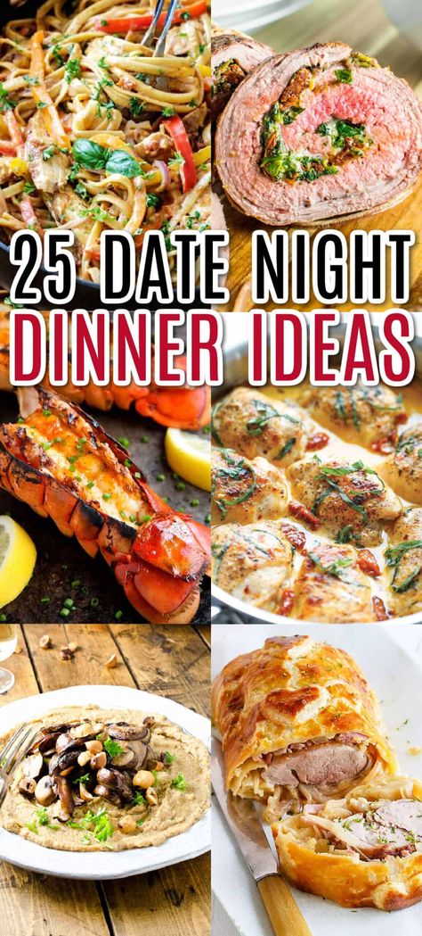 Dinner To Make Together, Quick Gourmet Dinner, Nice Dinners To Make At Home, Date Night In Recipes, Date Meal Ideas, Fancy Dinners For Two, Fun Recipes For Couples To Make, Nice Dinner Recipes For Two, Unique Dinners For Two