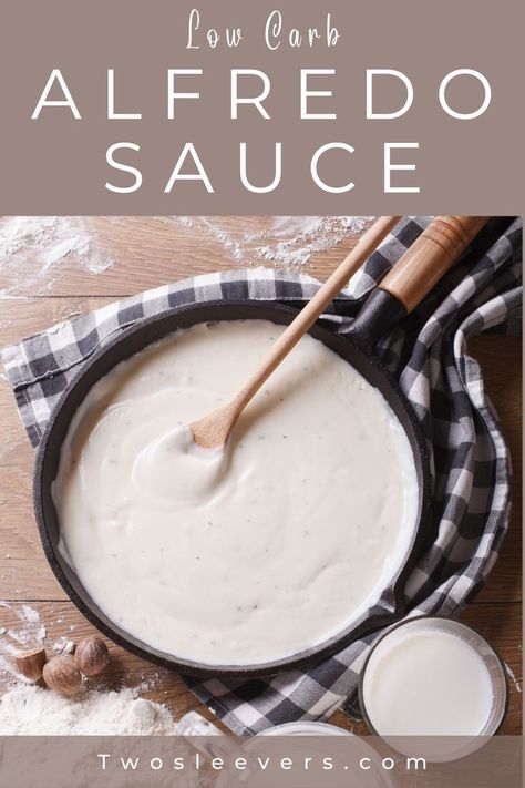 Alfredo Sauce With Cream Cheese, Sauce With Cream Cheese, Fettuccine Sauce, Low Carb Italian, Keto Alfredo, Keto Alfredo Sauce, Keto Fast Food, Keto Sauces, Pizza Sauce Homemade