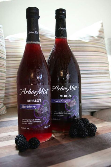 Arbor Mist blackberry merlot Arbor Mist Recipes, Arbor Mist Wine, Acholic Drinks, Pr Boxes, Blackberry Wine, Pretty Alcoholic Drinks, Wine Slushie, Wine Flavors, Yummy Alcoholic Drinks