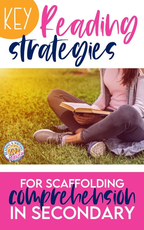 Important Reading Strategies for Middle and High School - Reading and Writing Haven Reading Intervention Middle School, High School Reading Comprehension, Middle School Reading Comprehension, Active Reading Strategies, Reading Interventionist, Teaching Reading Skills, Teaching Reading Strategies, High School Reading, Teaching Reading Comprehension