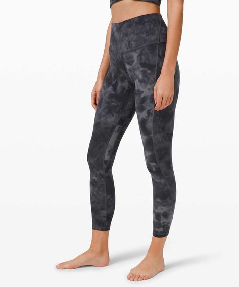 Lululemon Align High Rise Pant with Pockets 25" - Diamond Dye Pitch Grey Graphite Grey - lulu fanatics 23 Bday, Lululemon Align Pant, Lightweight Pants, Low Impact Workout, Lululemon Align, Active Wear Pants, High Rise Pants, High Rise Leggings, Lululemon Leggings