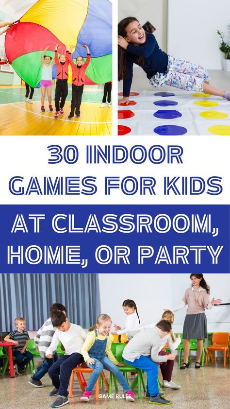 indoor games for kids Games For Kids Birthday Party, Fun Indoor Games For Kids, Kids Party Games Indoor, Fun Kids Party Games, Kid Party Games Outdoor, College Party Games, Kid Games Indoor, School Games For Kids, Indoor Birthday Parties