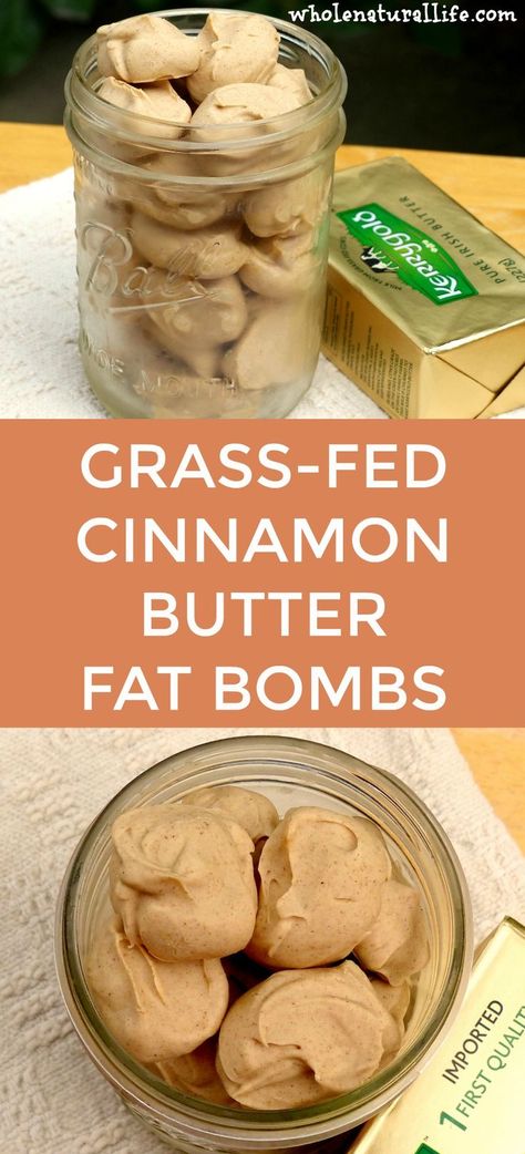 Easy fat bombs recipe | Cinnamon fat bombs | Grass-fed butter fat bombs | Healthy fat bombs Pancakes Low Carb, Dolce Poche Calorie, Postre Keto, Fat Bomb, Cinnamon Butter, Fat Bomb Recipe, Low Carb Diets, Low Carb Dessert, Keto Fat