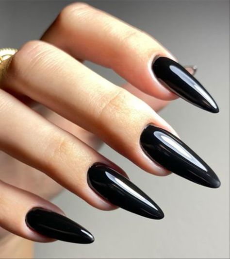 Black Press On Nails - Aegenacess Jelly Stiletto Fake Nails with Glue Sticker, Press On Nails Long, Glossy Stick On Nails in 12 Sizes, 24PCS Glue On Nails Black Nail Tips, Black Acrylic Nail Designs, Black Press On Nails, Press On Nails Coffin, Black Stiletto Nails, Press On Nails Long, Long Stiletto Nails, Black Acrylic Nails, Fake Nails With Glue