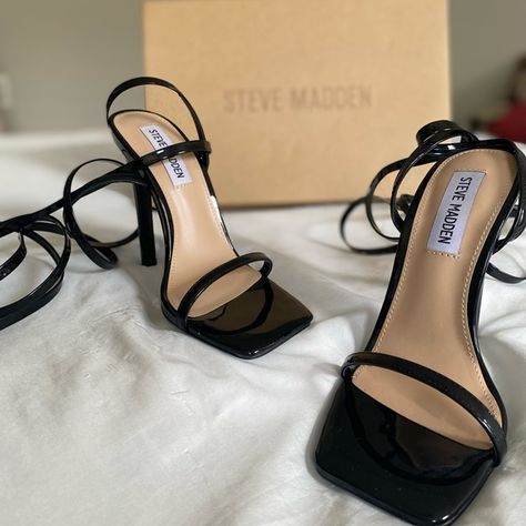 Steve Madden Lace Up Heels Lace Up Heels, Steve Madden Shoes, Steve Madden, Sandals Heels, Lace Up, Sandals, Square, Heels, Lace