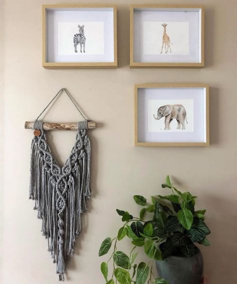 Ariella Home - Macrame Wall Hanging and Art | Wescover Macrame Weave, Macrame Wall Hanging Ideas, Yarns Ornaments, Boho Baby Room, Small Macrame Wall Hanging, Macrame Mirror, Macrame Wall Hangings, Small Macrame, Macrame Wall Hanging Diy