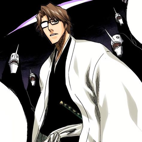 Aizen Pfp Manga, Aizen Gif, Lord Aizen, Gin Bleach, Aizen Bleach, Vlone Logo, Gin Ichimaru, Ichigo Kurosaki Wallpaper, Sosuke Aizen