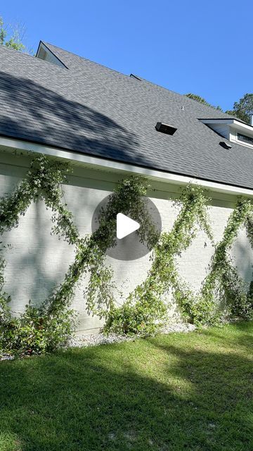 Matilda Espy on Instagram: "The Easiest way to transform an outdoor wall into living art🤎" Matilda Espy, Plants On The Wall, Wesley House, Fence Inspiration, Edible Gardening, Wall Outdoor, Garden Paving, Country Gardens, Exterior Painting