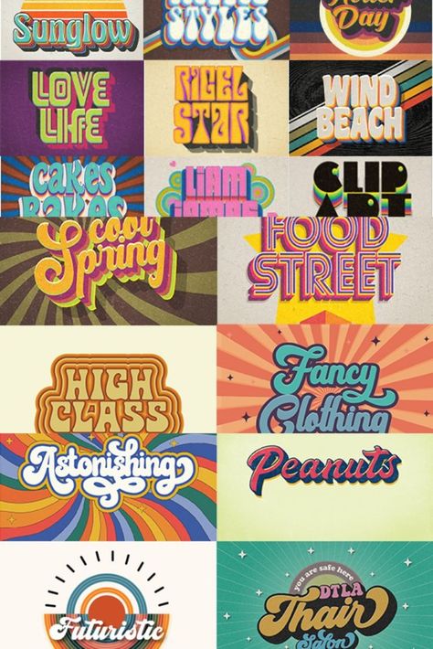 I will design 70s retro, hippie, psychedelic, funky font typography logo 70s Writing Font, 70s Graphic Design Typography, 70s Typography Poster, 70s Design Elements, 70s Ad Design, 70s Font Typography, Retro Logo Ideas, Funky Logo Design Ideas, 70s Design Graphic