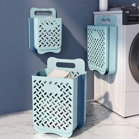 PRICES MAY VARY. 【Collapsible Laundry Baskets】Foldable design to help you save space and better storage. After unfolding, the maximum width is 25cm, and the large capacity can hold more dirty clothes, underwear, toys, etc. 【Silicone Material】It is made of environmentally friendly and healthy silicone material, the laundry hamper has a reinforced handle on both sides, Which is made of HDPE to prevent tearing. The clothes hamper is also, especially gravity tested to carry loads of up to 45 lbs. 【W Hamper Storage Small Spaces, Diy Clothes Organizer Storage Ideas Laundry Baskets, Kitchen Laundry Basket, Under Sink Laundry Hamper, Collapsible Laundry Basket Storage, Home Essentials Gift Basket, Laundry Room Basket Shelves, Wall Mounted Laundry Hamper, Laundry Baskets Ideas