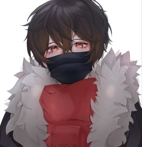 Cute anime boy with mask♡♥♡ #animedrawing #illustration #fanart Cool Anime Guys With Mask, Boy With Mask, Male Pfp, Black Hair Boy, Mask Drawing, Fox Mask, Anime Guy, Cool Anime Guys, Oc Ideas