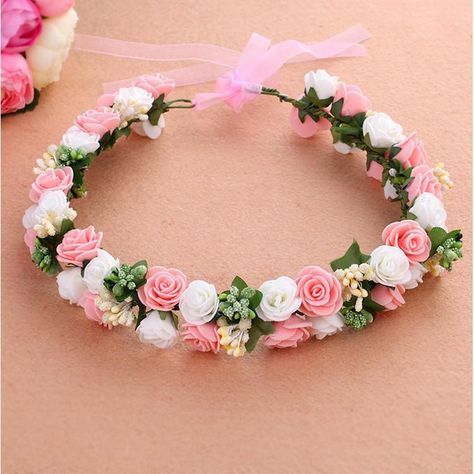 Rose Tiara, Săpunuri Handmade, Rose Flower Crown, Wreath Flower, Crown For Women, Flower Crown Headband, Kids Head, Floral Garland, Crown Headband