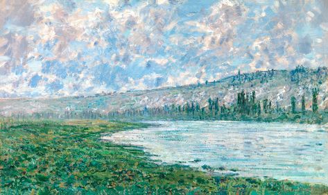 The Seine at Vétheuil (1880) by Claude Monet, high resolution famous painting. Original from MET. Digitally enhanced by rawpixel. | free image by rawpixel.com / The Metropolitan Museum of Art (Source)