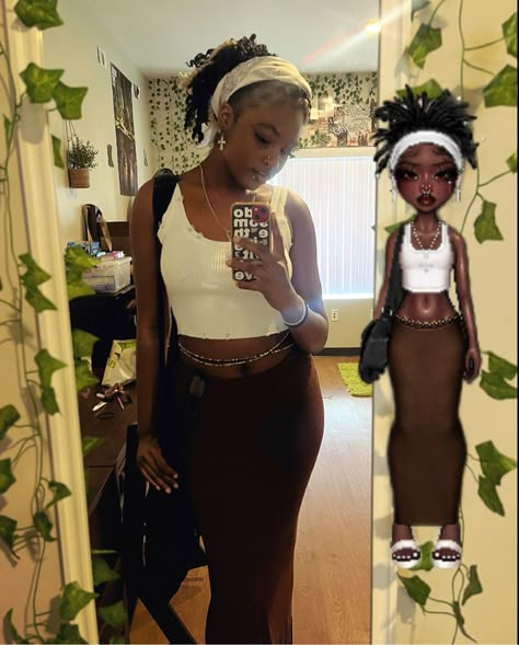 Earthy Outfits For School, Earthy Outfits Black Women, Earthy Core, Earthy Aesthetic Outfits, Earthy Outfits Aesthetic, Earthy Girl, Earth Girl, Looks Hip Hop, Spiritual Fashion