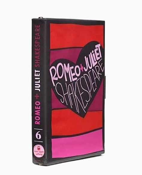 NEW WITH TAGS Kate Spade Romeo & Juliet by William Shakespeare Book of the Month Clutch Kate Spade Book Clutch, Modern Purse, Book Clutch, Book Purse, Kate Spade Clutch, Fabric Purses, Romeo Juliet, Book Of The Month, Adventure Book