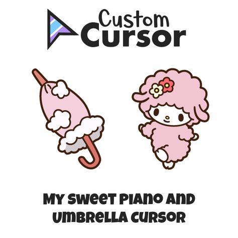 My Sweet Piano is a pink sheep with soft fur, round tail, yellow nose, white skin, and small ears. The cute cursor with My Sweet Piano and Umbrella! How To Get A Cute Cursor, Pink Wallpaper For Mac, Cursor Aesthetic, Pink Cute Pfp, Silly Websites, Bored Websites, Cute Websites, Cute Cursor, Gnarp Gnarp