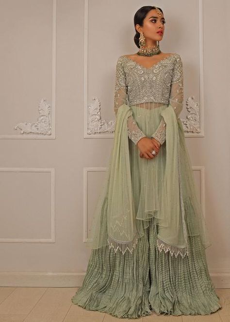 Silk Gharara, Sadaf Fawad Khan, Bridal Gharara, Silk Sharara, Gharara Pants, Fawad Khan, Net Shirt, Sharara Designs, Desi Wedding Dresses