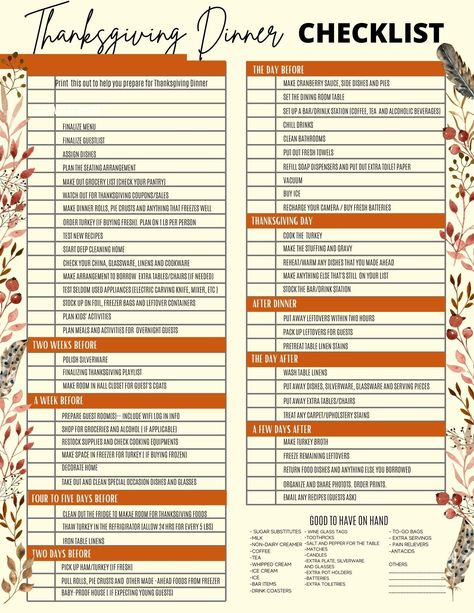 Download this FREE Thanksgiving Planner Printable to help you prep for Thanksgiving Thanksgiving Timeline Printable, Free Thanksgiving Planner, Thanksgiving Grocery List Free Printable, Thanksgiving Planner Printables Free, Thanksgiving List Of Food, Thanksgiving Shopping List Printable, Thanksgiving Schedule, Thanksgiving Food List, Thanksgiving Shopping List