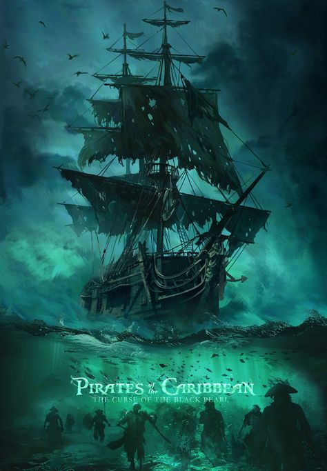 Pirates of the Caribbean,  on ArtStation at https://www.artstation.com/artwork/yD9m0n Pirates Of The Caribbean Movie Poster, Pirate Iphone Wallpaper, Tortuga Pirates Of The Caribbean, Pirates Of The Caribbean Black Pearl, Pirates Of The Caribbean Poster, Pirates Of The Caribbean Wallpaper, Pirates Of The Caribbean Aesthetic, Pirate Artwork, Ghost Ship Art