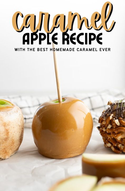 Carmel Apple Recipe, Caramel Apple Recipe, Homemade Caramel Apples, Geek Recipes, Toffee Apples, Sugar Geek, Candy Apple Recipe, Caramel Apples Homemade, Caramel Apples Recipe