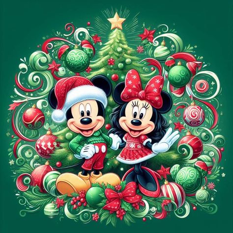 Mickey Christmas Wallpaper, Lindo Disney, Mickey Mouse Y Amigos, Mickey Mouse Wallpaper Iphone, Minnie Y Mickey Mouse, Disney Best Friends, Minnie Mouse Images, Mouse Pictures, Minnie Mouse Christmas