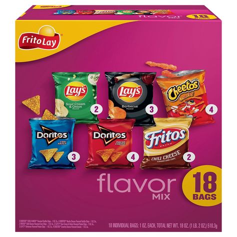 Lays Flavors, Chili Cheese Fritos, Cheetos Crunchy, Doritos Nachos, Box Snack, Portion Size, Frito Lay, Cheese Snacks, Chili Cheese