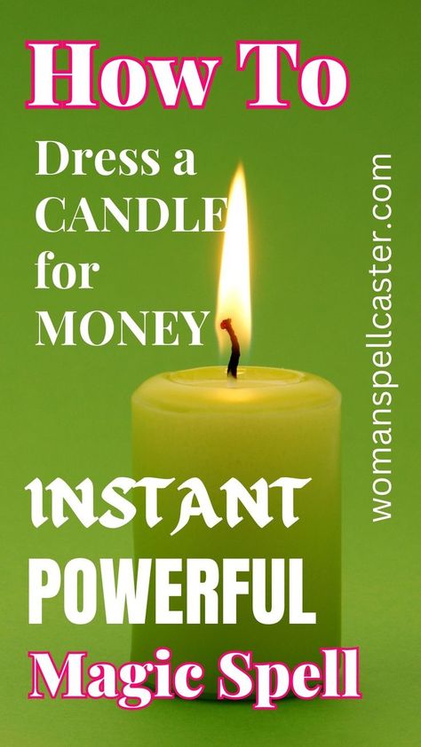 Unlock the secrets of wealth with our step-by-step guide on how to dress a candle for money. Watch your fortunes multiply before your eyes. Candle Dressing For Money, Prosperity Candle Spell, Money Candle Magic, Money Spell That Works Instantly, Manifest Money Fast Spell, Money Candle Dressing, Instant Money Spells, Easy Money Spell, Money Alter Ideas