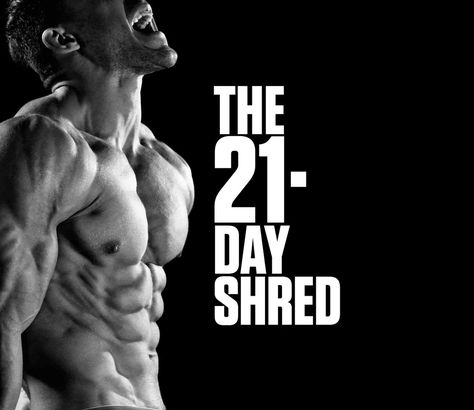 21 Day Shred, Romanian Deadlift, Shred Workout, Morning Workouts, Nutrition Sportive, Workout Program, Men's Fitness, Bench Press, Healthy Fitness