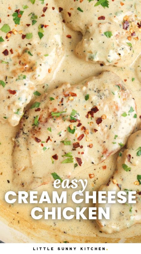 Easy Cream Cheese Chicken, Cheese Air Fryer, Stuff Chicken, Chicken With Cheese, Chicken Boneless Breast Recipes, Cream Cheese Sauce, Chicken Breast Recipes Baked, Chicken Breast Recipes Easy, Cheese Chicken