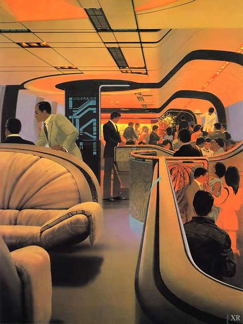 Syd Mead, Futurism Art, Cyberpunk City, Art Deco Architecture, Pulp Art, Retro Futuristic, Futurism, Mead, Retro Futurism