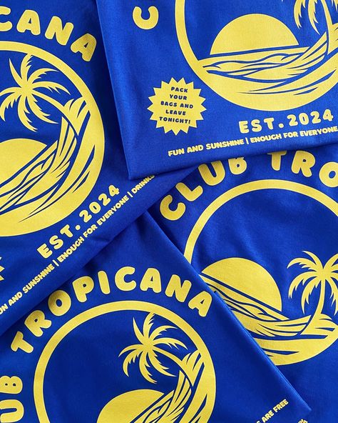 Well the last two days have given us a glimpse of spring… I’m totally ready for it to be t-shirt weather already anyone else?! Why not grab one of our new CLUB TROPICANA tees now so you’re all prepped for the next time the sun gets his hat on 😆 Fam going to be jealous of your new garms? Don’t forget we do matchy kids and adults, sizes 1-2 up to 5XL* so no-one has to miss out Don’t fancy this colour? You can change it! Get in touch for more details Have a super weekend everyone X Club Tropicana, Jealous Of You, Surprise Party, Second Day, Creative Space, To Miss, The Sun, Sun, Bar