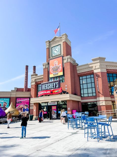 Hershey Park Day Trip with Toddlers – Maryland Kid Adventures Chocolate Hershey, Hershey Park, Pennsylvania Travel, Park Day, Kiddie Rides, Chocolate World, Factory Tours, Roller Coasters, One Day Trip