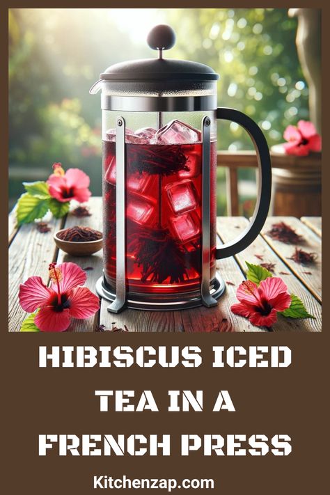 Unlock the vibrant flavors of Hibiscus Iced Tea using a French press with this simple and refreshing recipe! Ideal for tea enthusiasts and those new to herbal brews, our guide covers everything from selecting the best hibiscus flowers to the perfect steeping technique. Learn how to use your French press not just for coffee but as an efficient tool for crafting delicious, antioxidant-rich iced tea. Perfect for hot summer days or as a healthy daily refreshment.
#hibiscusicedteainfrenchpress French Press Cocktails Recipes, French Press Cocktails, French Press Recipes, Herbal Iced Tea, Hibiscus Iced Tea, French Press Tea, French Press Cold Brew, French Tea, French Press Coffee Maker